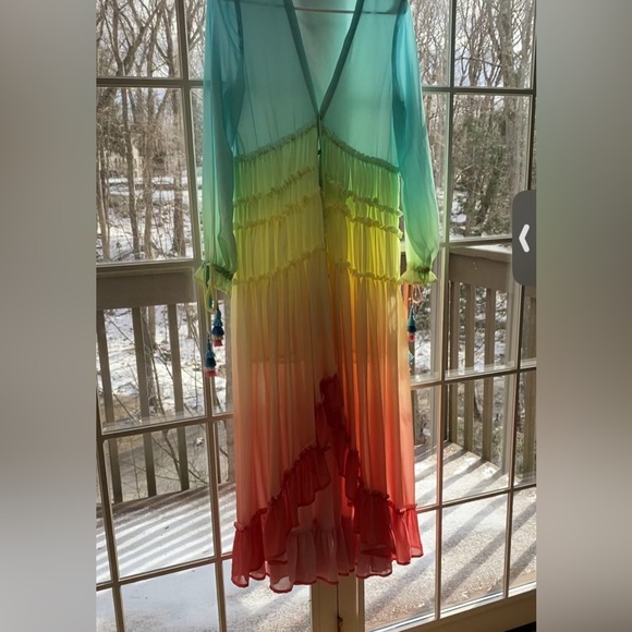 Dress Ombre Maxi Dress with Ruffle Hem - Picture 5 of 5